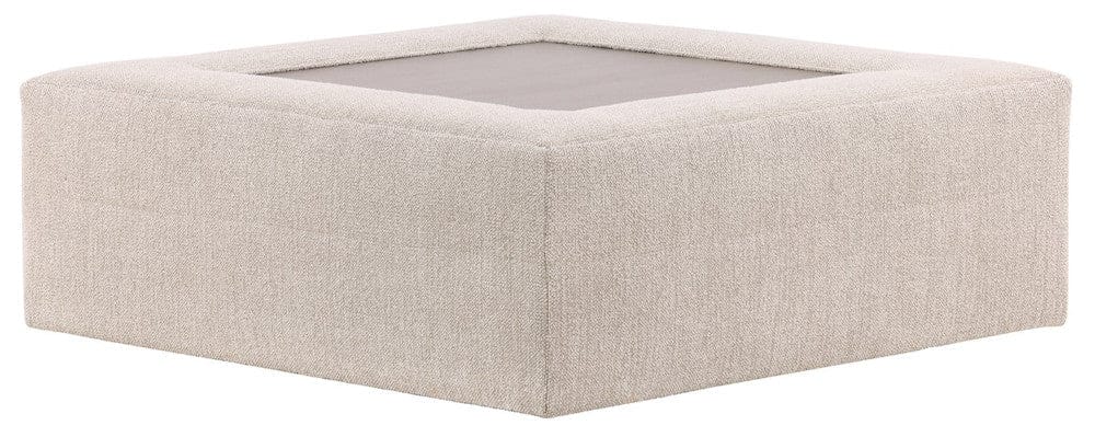 Vanguard Furniture - Leone - Stocked Bumper - Topper Oatmeal Fabric / Flaxen Stone Finish - T4V158-BW view 2