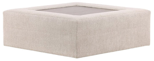 Vanguard Furniture - Leone - Stocked Bumper - Topper Oatmeal Fabric / Flaxen Stone Finish - T4V158-BW view 2