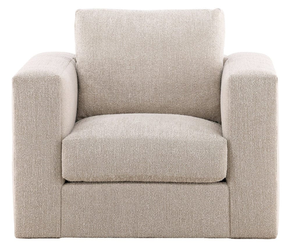 Vanguard Furniture - Leone - Stocked Swivel Chair - Topper Oatmeal Fabric - T4V158-SW view 1