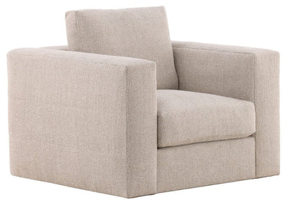 Vanguard Furniture - Leone - Stocked Swivel Chair - Topper Oatmeal Fabric - T4V158-SW view 2