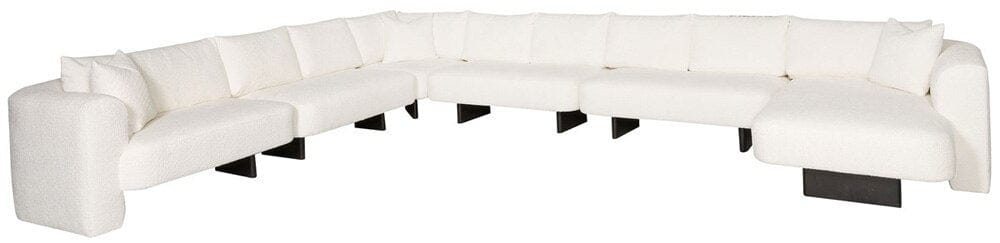 Vanguard Furniture - Lola Stocked Armless Loveseat - Itilia Ivory - T1V166-ALS veiw 5