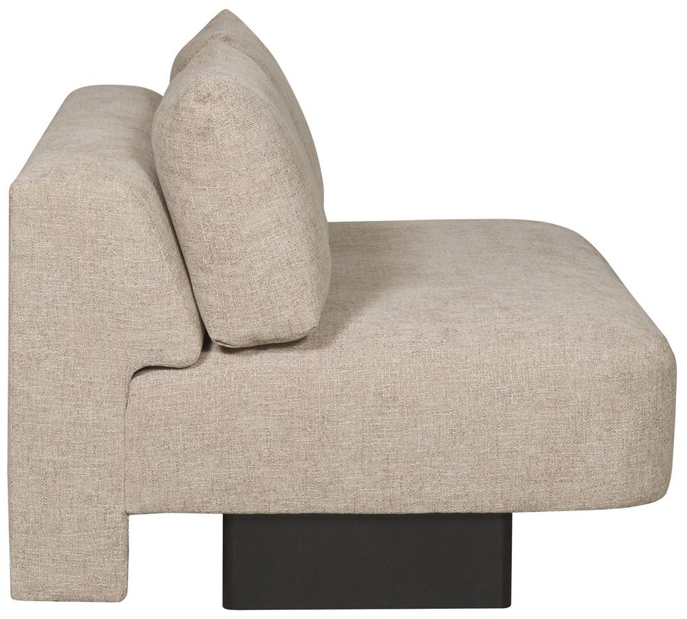 Vanguard Furniture - Lola Stocked Armless Loveseat - Jasper Pebble - T2V166-ALS veiw 4