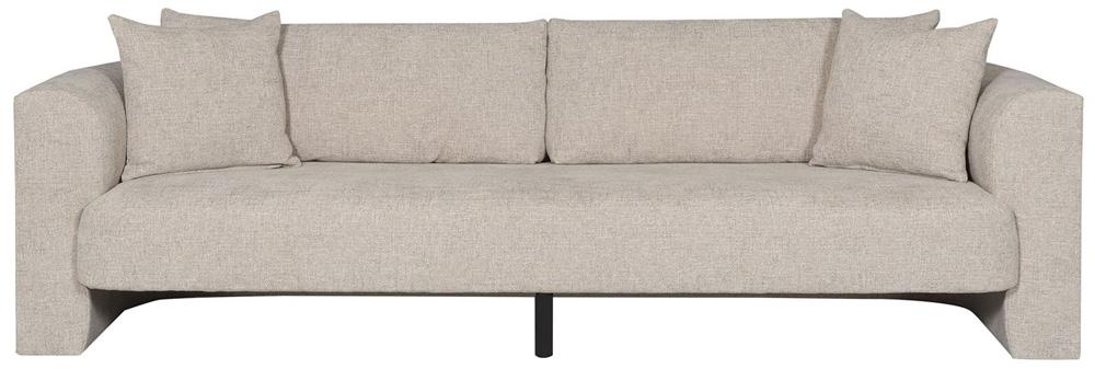 Vanguard Furniture - Lola Stocked Bench Seat Sofa - Jasper Pebble - T2V166-1S view 2