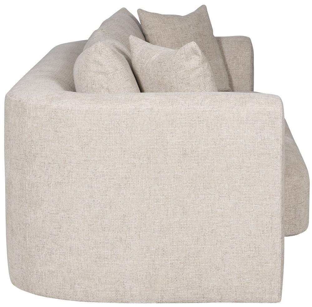 Vanguard Furniture - Lola Stocked Bench Seat Sofa - Jasper Pebble - T2V166-1S veiw 3