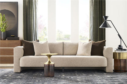 Vanguard Furniture - Lola Stocked Bench Seat Sofa - Jasper Pebble - T2V166-1S veiw 6