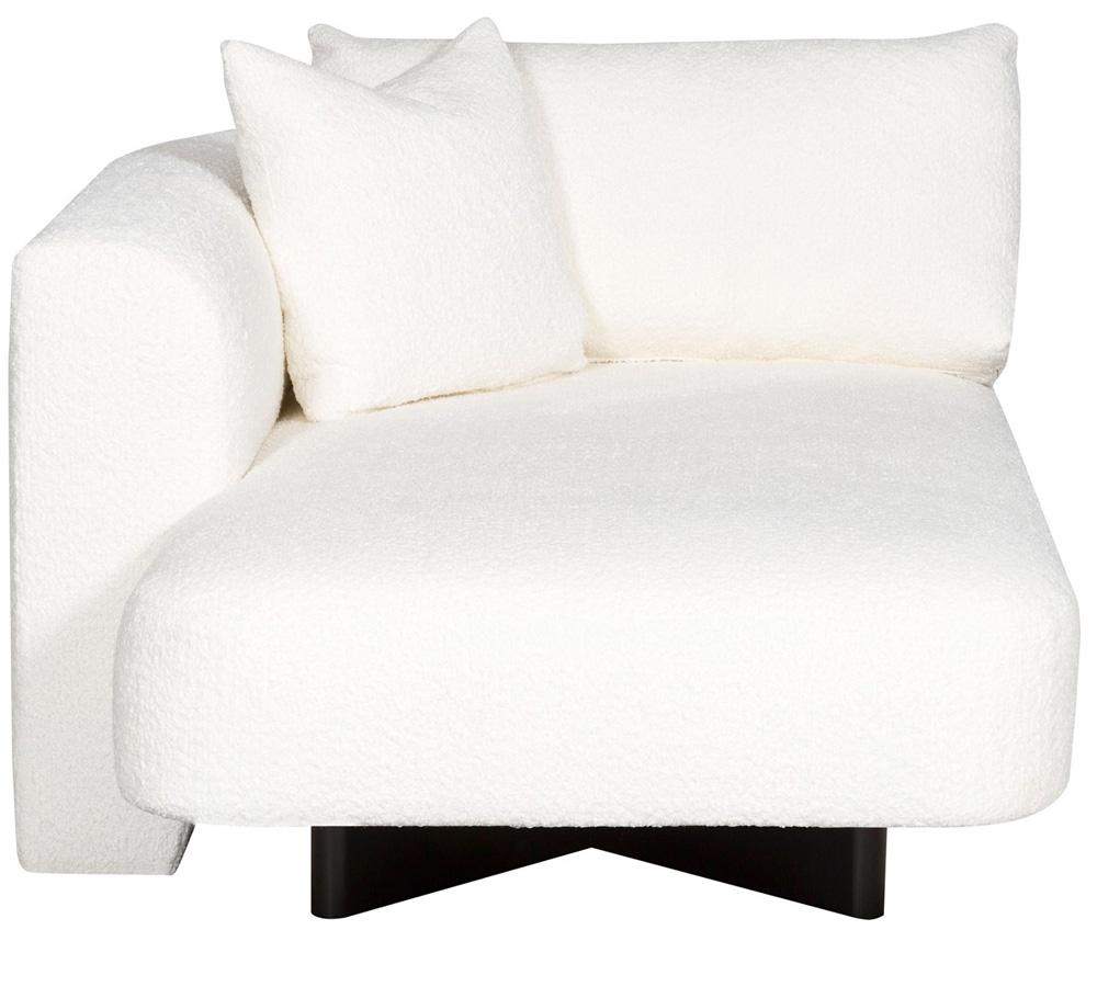 Vanguard Furniture - Lola Stocked Left Arm Chaise - Itilia Ivory - T1V166-LAH veiw 2