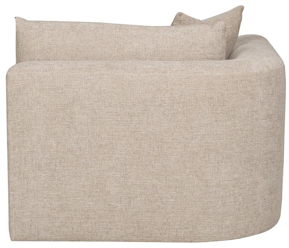 Vanguard Furniture - Lola Stocked Left Arm Chaise - Jasper Pebble - T2V166-LAH veiw 3