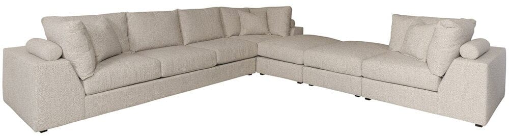 Vanguard Furniture - Lucca Stocked Left Corner Sofa Module - Jingo Twine - T5V159-LCX veiw 5