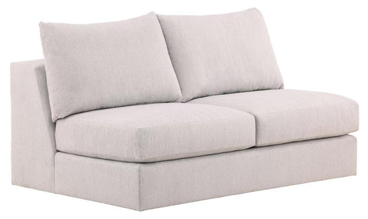 Vanguard Furniture - Lucy Stocked Armless Loveseat - Trackstar Nickel - T9V163ALS veiw 1