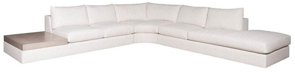 Vanguard Furniture - Lucy Stocked Right Lounge - Kizzie Natural - T6V163RG veiw 2