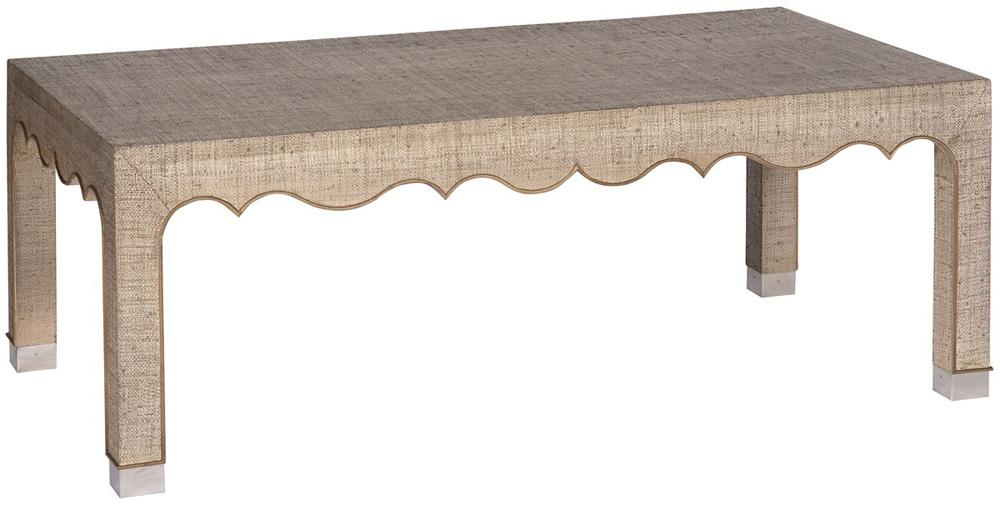 Vanguard Furniture - Melissa Rectangle Cocktail Table - Desert Raffia/Mocha Wood - 7009CR-IM veiw 1