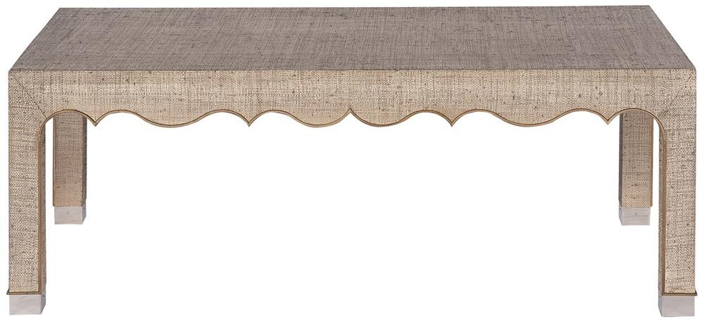 Vanguard Furniture - Melissa Rectangle Cocktail Table - Desert Raffia/Mocha Wood - 7009CR-IM veiw 2