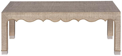 Vanguard Furniture - Melissa Rectangle Cocktail Table - Desert Raffia/Mocha Wood - 7009CR-IM veiw 2