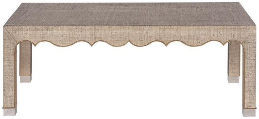 Vanguard Furniture - Melissa Rectangle Cocktail Table - Desert Raffia/Mocha Wood - 7009CR-IM veiw 2