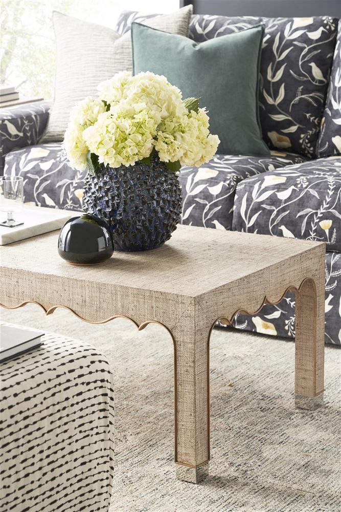 Vanguard Furniture - Melissa Rectangle Cocktail Table - Desert Raffia/Mocha Wood - 7009CR-IM veiw 3