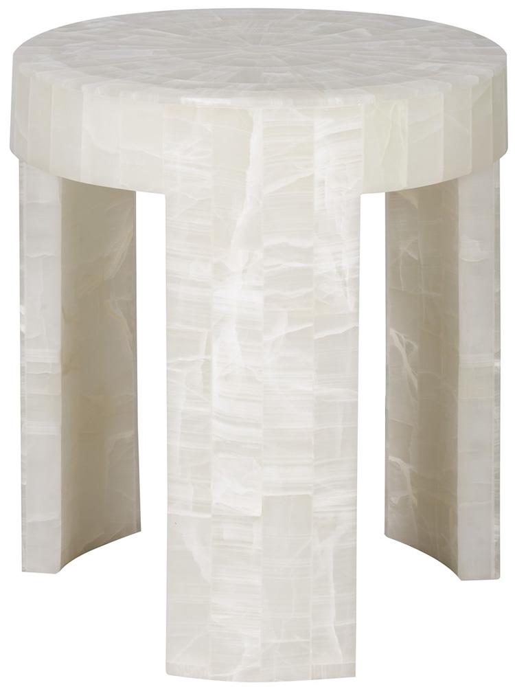 Vanguard Furniture - Meridian Round End Table - Bricked Cloud Onyx - P568E veiw 1