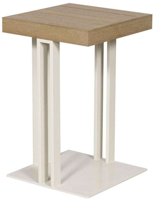 Vanguard Furniture - Montecito Outdoor Square Accent Table - White Shimmer - OW512-E veiw 1