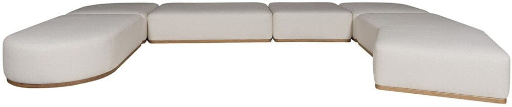 Vanguard Furniture - Nest Rectangular Bumper - Jackpot Chalk/Wheat Finish - T1V165-RB veiw 3
