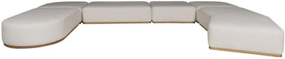 Vanguard Furniture - Nest Rectangular Bumper - Jackpot Chalk/Wheat Finish - T1V165-RB veiw 3