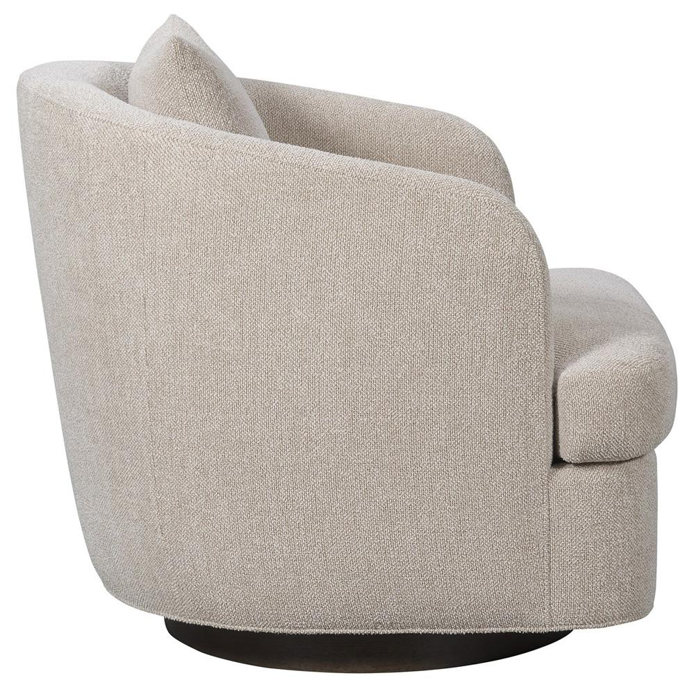 Vanguard Furniture - Ode Stocked Swivel Chair - Oatmeal Fabric - TV125-SW veiw 3