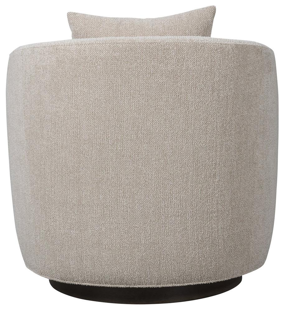 Vanguard Furniture - Ode Stocked Swivel Chair - Oatmeal Fabric - TV125-SW veiw 4
