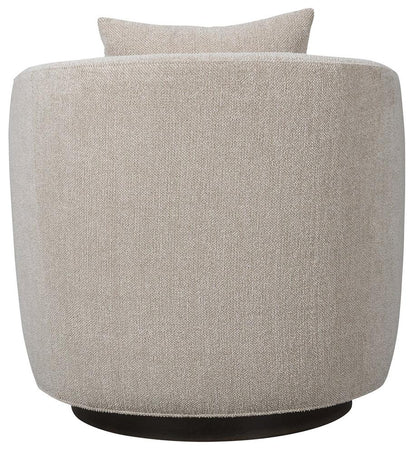 Vanguard Furniture - Ode Stocked Swivel Chair - Oatmeal Fabric - TV125-SW veiw 4