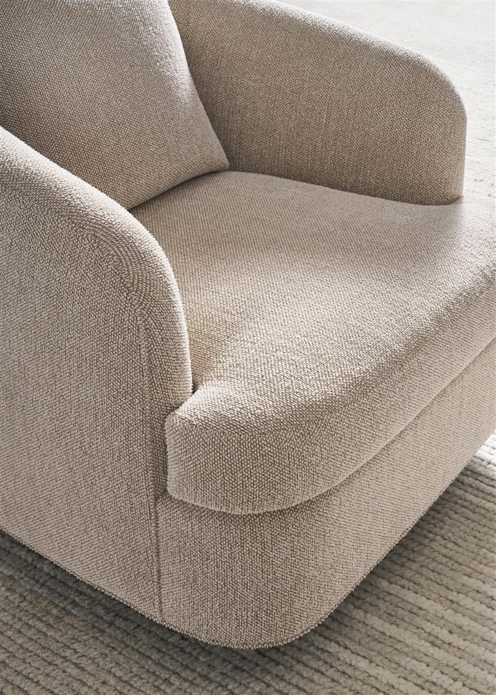 Vanguard Furniture - Ode Stocked Swivel Chair - Oatmeal Fabric - TV125-SW veiw 5