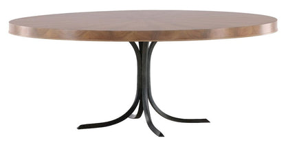 Vanguard Furniture - Rendition - Dining Table - Mocha with Oil Rubbed Steel  - 8406T1-OC view 3