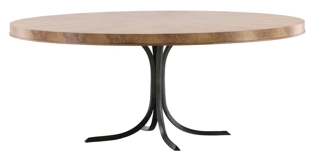 Vanguard Furniture - Rendition - Dining Table - Mocha with Oil Rubbed Steel  - 8406T2-OC view 3