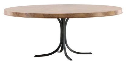 Vanguard Furniture - Rendition - Dining Table - Mocha with Oil Rubbed Steel  - 8406T2-OC view 3