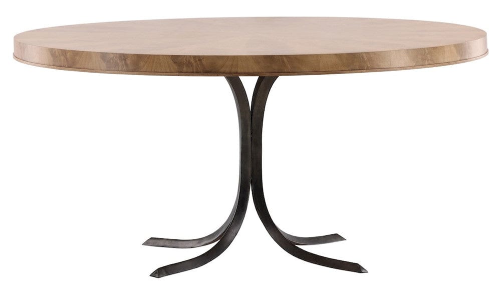 Vanguard Furniture - Rendition - Dining Table - Mocha with Oil Rubbed Steel  - 8406T2-OC view 4