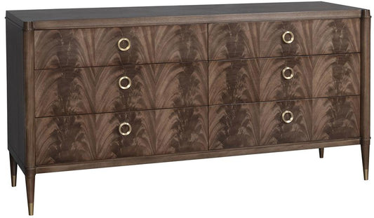 Vanguard Furniture - Rendition Dresser - Mocha with Lacquered Brass - 8401D-OC veiw 1
