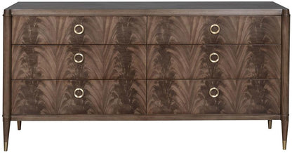 Vanguard Furniture - Rendition Dresser - Mocha with Lacquered Brass - 8401D-OC veiw 2