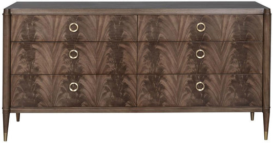 Vanguard Furniture - Rendition Dresser - Mocha with Lacquered Brass - 8401D-OC veiw 2