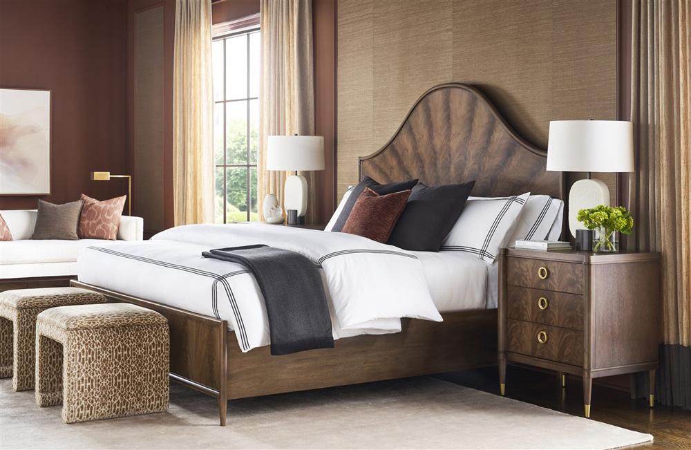 Vanguard Furniture - Rendition Nightstand - Mocha with Lacquered Brass - 8401N1-OC veiw 6