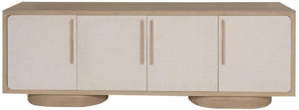 Vanguard Furniture - Reveal Buffet - Navajo Case/Snowdrift Raffia - P592B-IO veiw 2