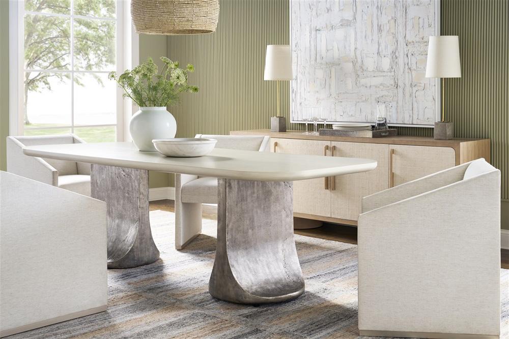 Vanguard Furniture - Reveal Buffet - Navajo Case/Snowdrift Raffia - P592B-IO veiw 5