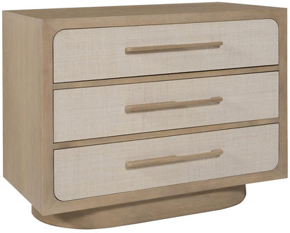 Vanguard Furniture - Reveal Nightstand - Large - Navajo Case/Snowdrift Raffia - P592N1-IO veiw 1
