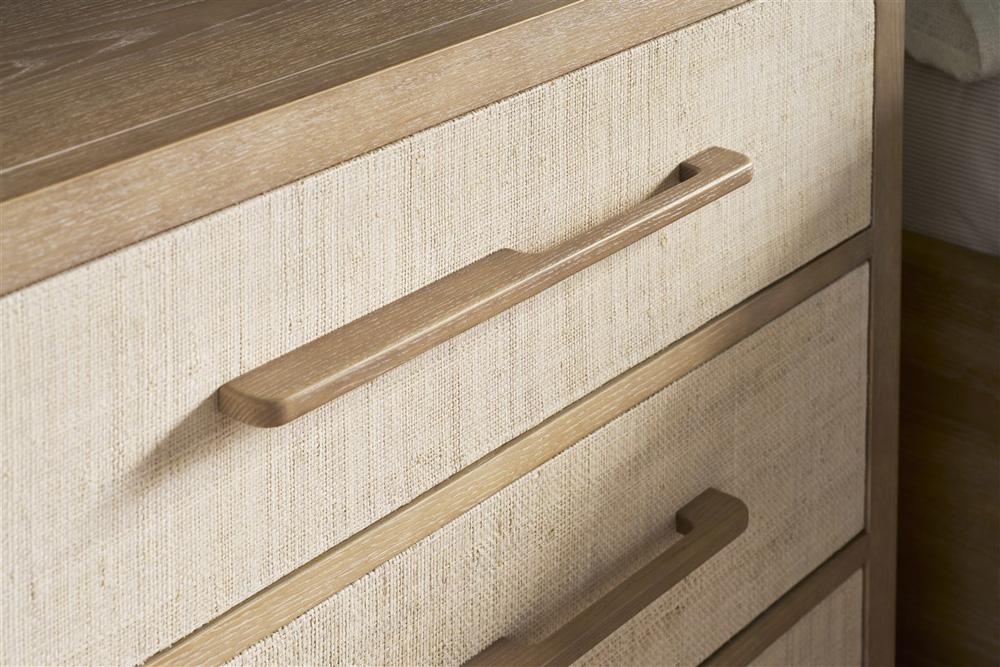 Vanguard Furniture - Reveal Nightstand - Large - Navajo Case/Snowdrift Raffia - P592N1-IO veiw 4