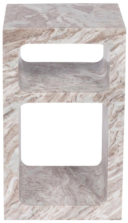 Vanguard Furniture - Rome Spot Table - Toronto Stone - 9018EE veiw 2