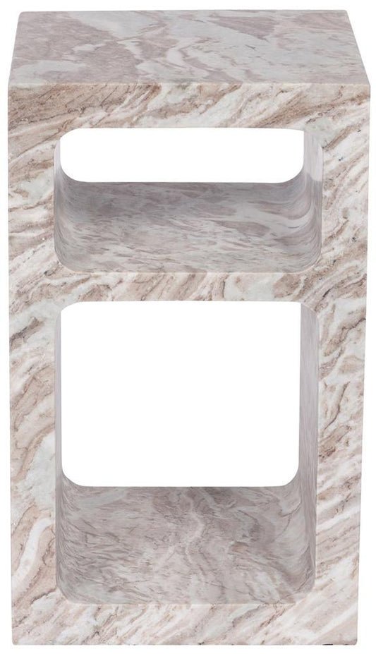 Vanguard Furniture - Rome Spot Table - Toronto Stone - 9018EE veiw 2
