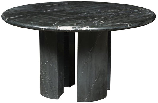 Vanguard Furniture - Sae Chat Table - Black Marquesa Marble - P772CT veiw 1