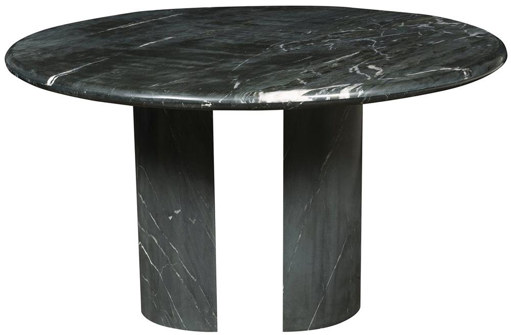 Vanguard Furniture - Sae Chat Table - Black Marquesa Marble - P772CT veiw 2