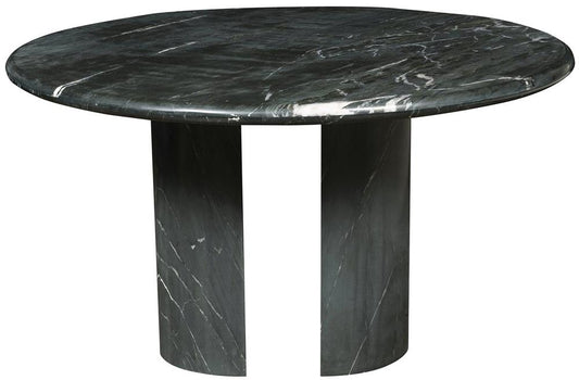 Vanguard Furniture - Sae Chat Table - Black Marquesa Marble - P772CT veiw 2