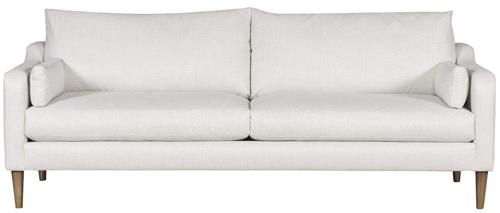 Vanguard Furniture - Thea - Stocked Sofa - Callaloo Cotton Fabric with Flaxen Stone Finish Tapered Leg - T1V150-2S view 1