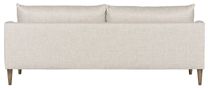 Vanguard Furniture - Thea - Stocked Sofa - Tatz Natural Fabric with Flaxen Stone Finish Tapered Leg - T4V150-2S view 3