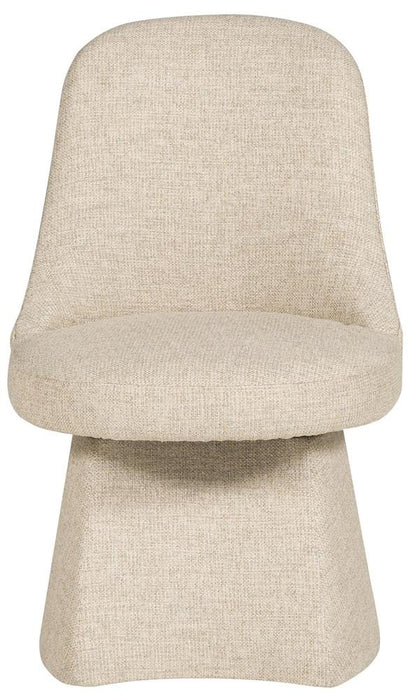 Vanguard Furniture - Wells Stocked Dining Chair - Nathan Sandstone Fabric - TV1197S veiw 2