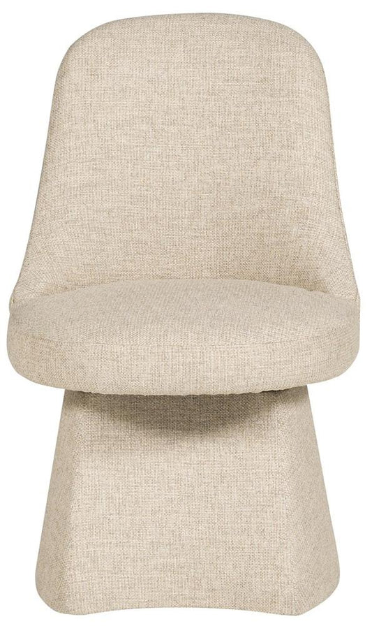 Vanguard Furniture - Wells Stocked Dining Chair - Nathan Sandstone Fabric - TV1197S veiw 2