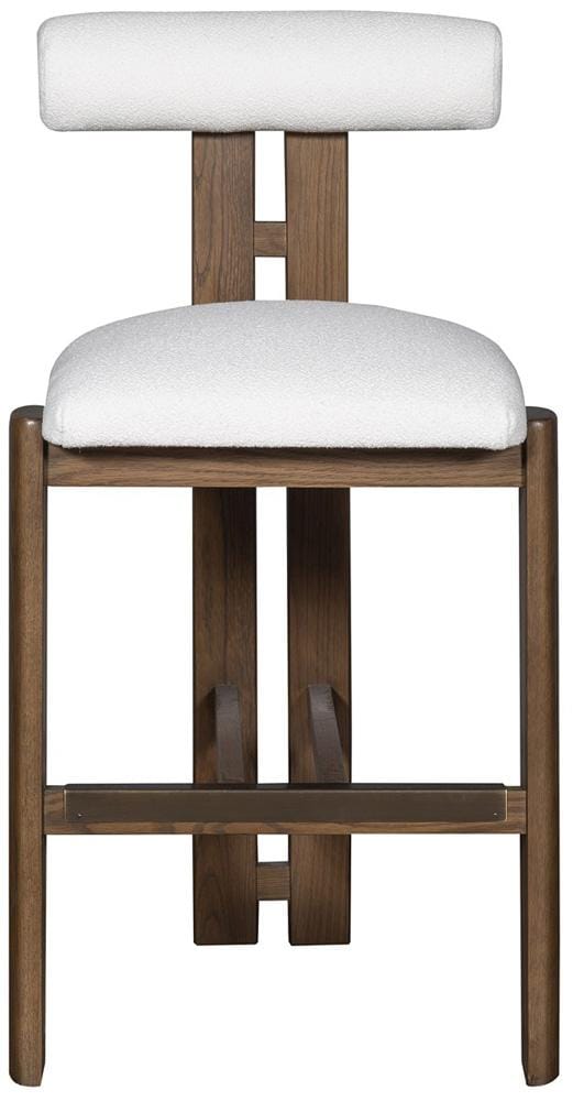 Vanguard Furniture - Wright Stocked Dining Barstool - Jackpot Chalk Fabric - TV1183-BS veiw 2