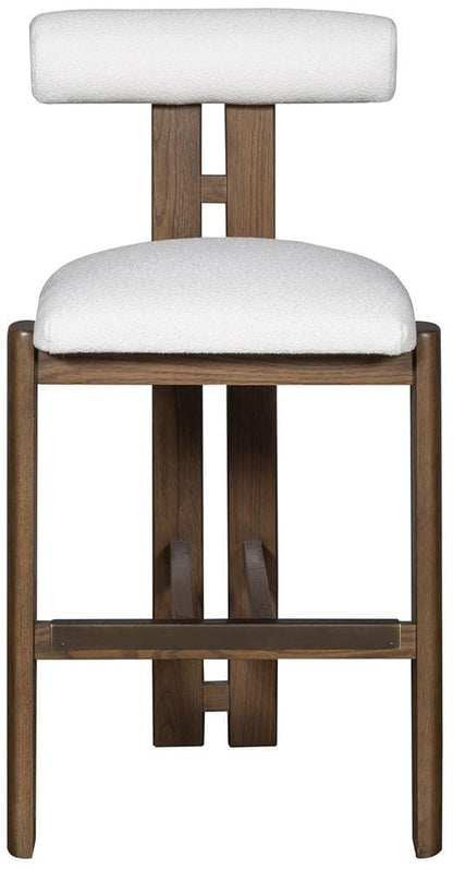 Vanguard Furniture - Wright Stocked Dining Barstool - Jackpot Chalk Fabric - TV1183-BS veiw 2
